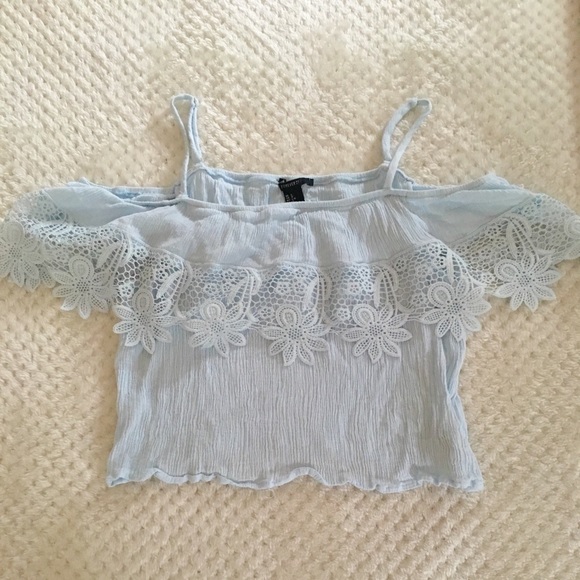 Forever 21 Tops - *SOLD* Forever 21 Lacy Off-the-Shoulder Top
